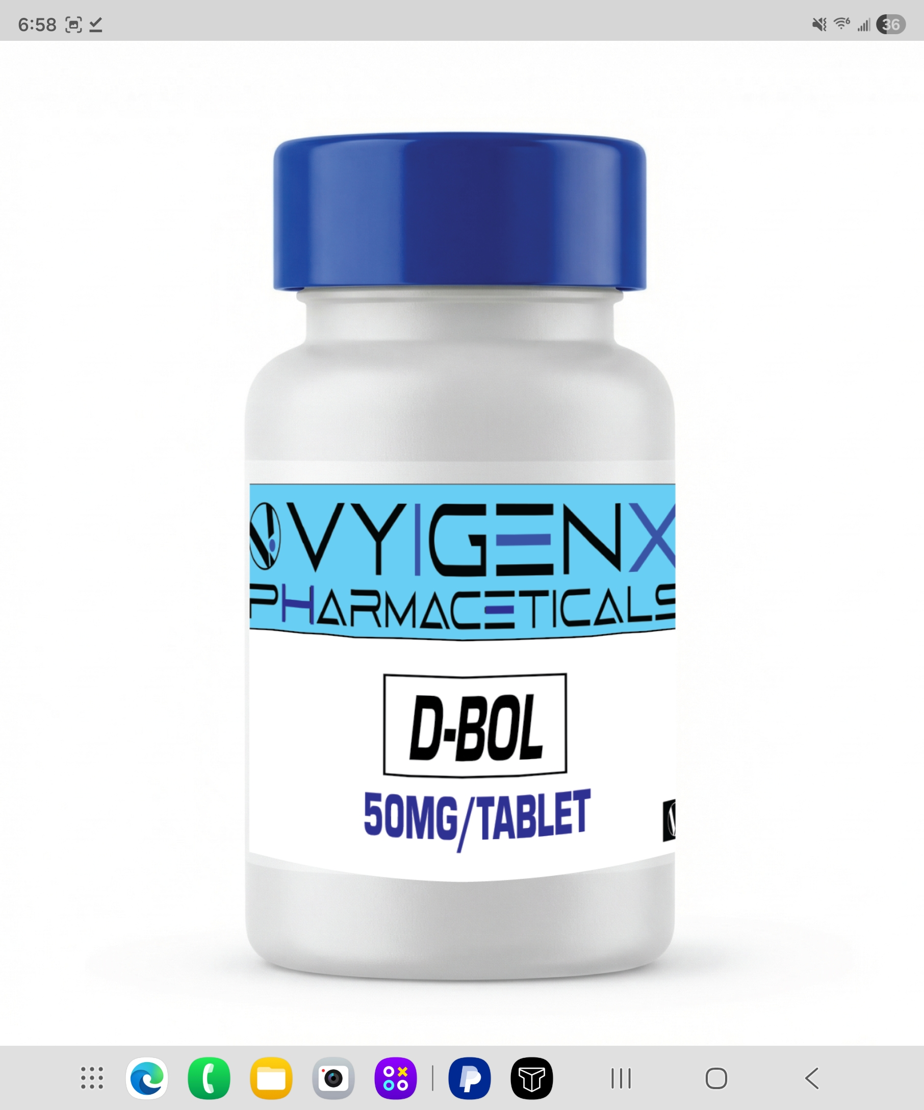 D-bol (Methandrostenolone) 40mg 50tabs