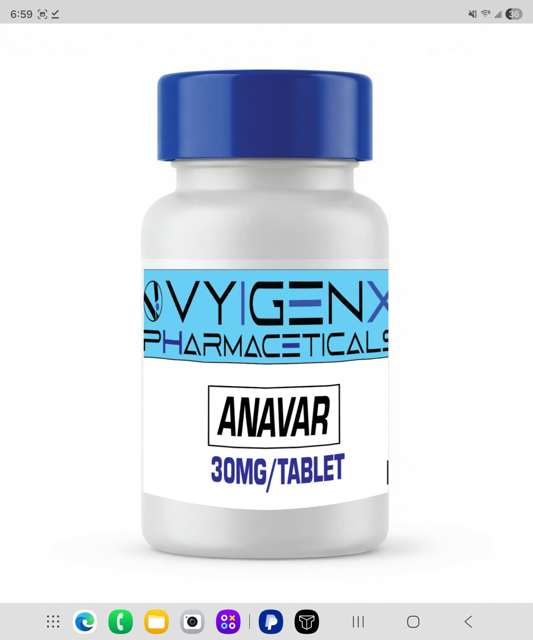Anavar (Oxandrolone) 30mg 50tabs