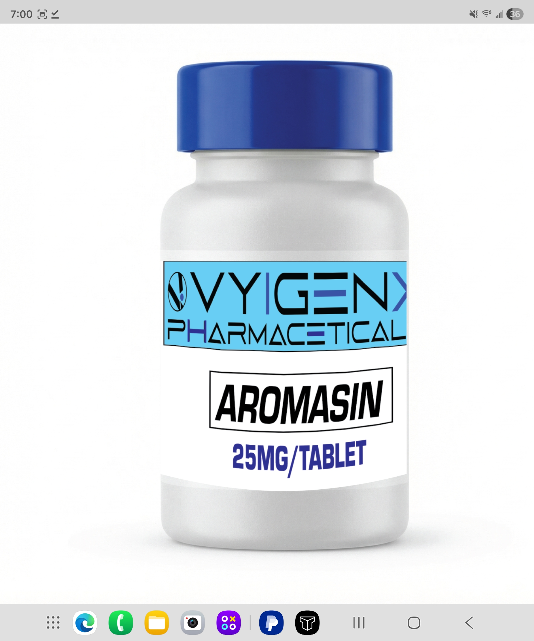 Aromasin (Exemestane)  25mg 50tabs