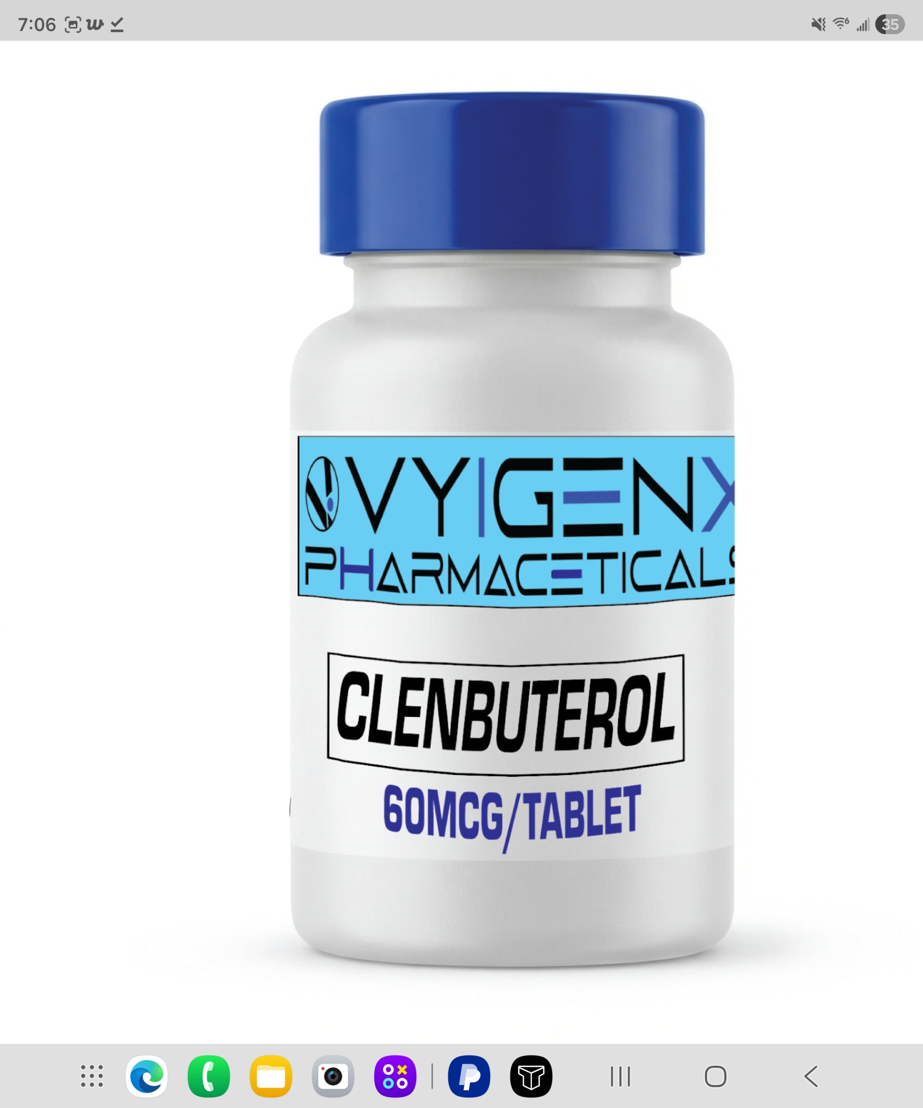 Clenbuterol 80mcg 50tabs