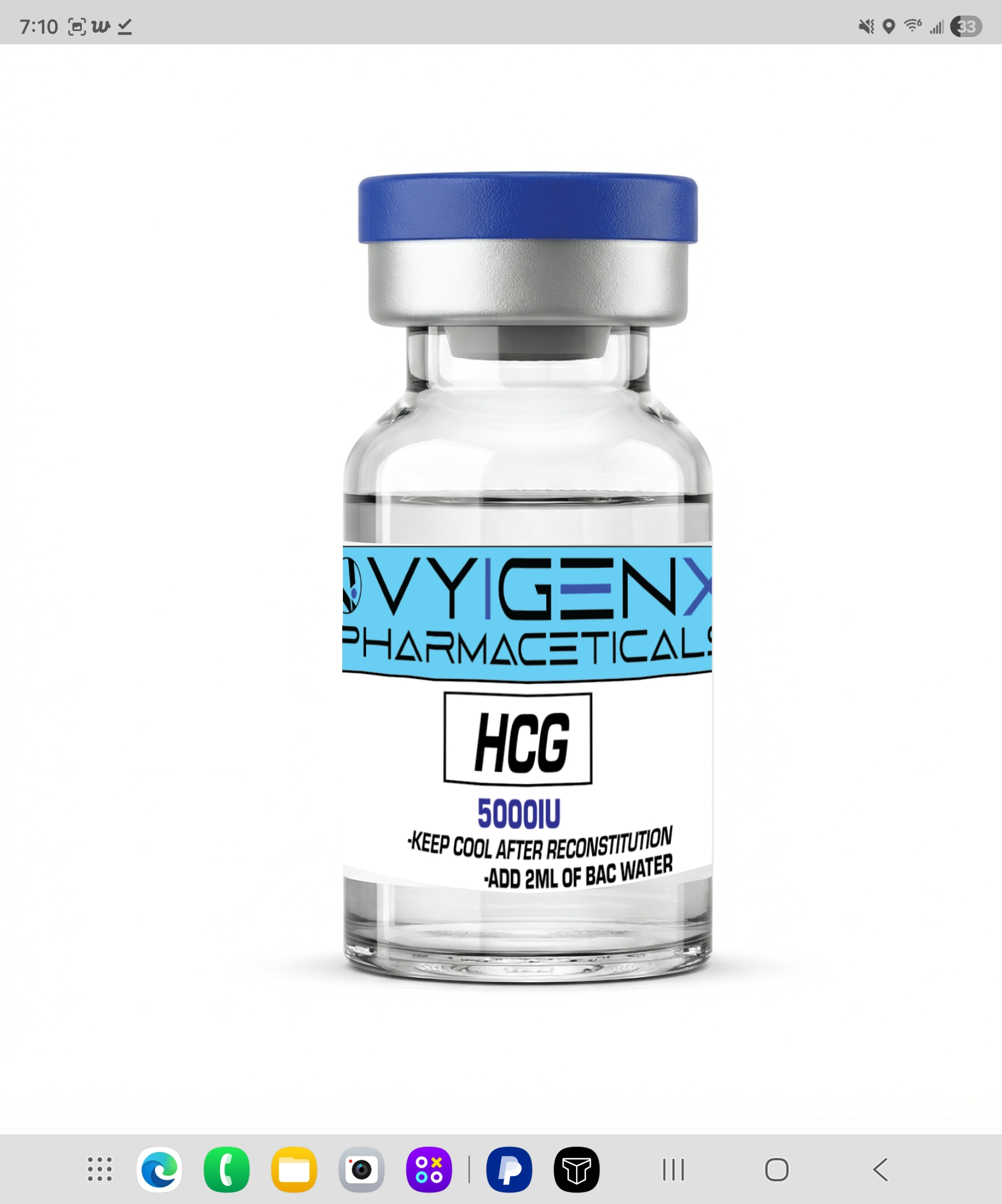 HCG (Human Chorionic Gonadotropin) 5000iu